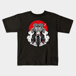 Elephant old biker Kids T-Shirt